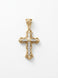 Cross Medallion 10K with Diamond inlay.