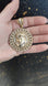 Christ Medallion 10K with cubic zirconia stones