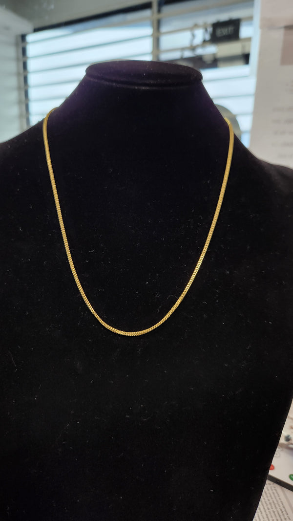 Chain  HOLLOW 2mm 22"L 10K