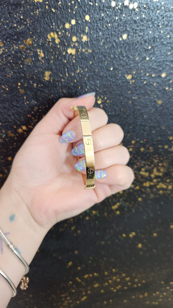 Bracelet style Cartier 10K SEMI SOLID size 16 for women