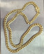Semi-solid 10k Miami Cuban Chain, 9mm wide, 28