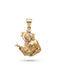 Jesus Bible Pendant 10k