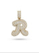 Letter R Pendant 10k