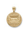 Round Last Supper Medallion Pendant 10K GOLD
