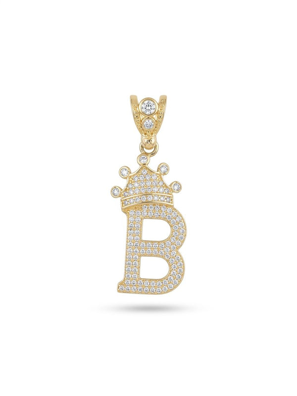 Letter B Pendant with zirconia