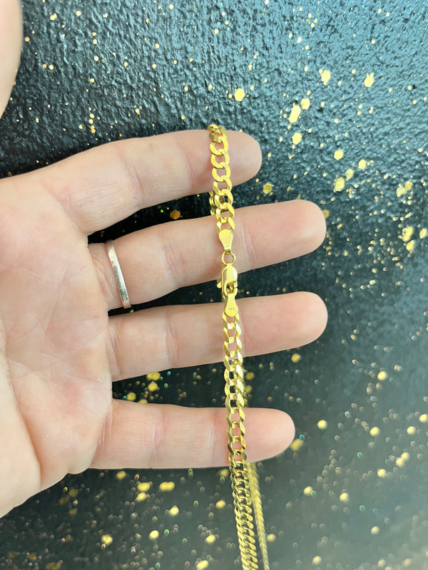 Italian Cuban chain 4.8MM 20"L 14K