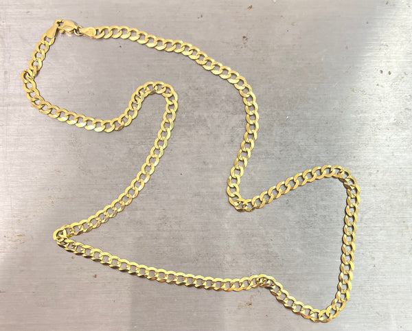 Italian Cuban Chain 5.8MM 26"L 14K
