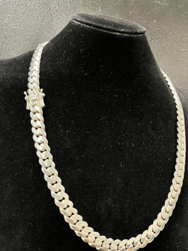 Silver Solid Chain 11MM 24"L
