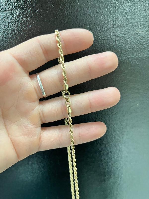 ROPE CHAIN SOLID 14K 2.8MM 20"L
