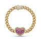 HEARTH WOMEN HOLLOW BRACELET 7MM 7