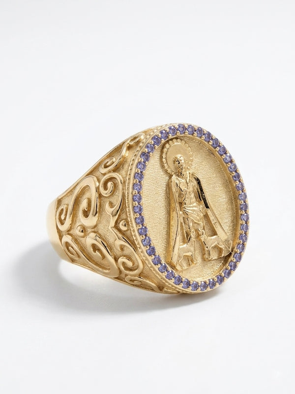 San Lazaro Ring | size 10 | 10k with zirconia