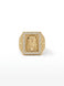 JESUS FACE RING | size 10 | 10k with zirconia