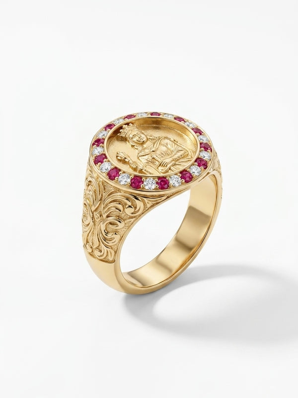 Santa Barbara Ring | size 10 | 10k with zirconia