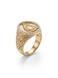 Caridad del cobre ring | size 10 | 10k with zirconia